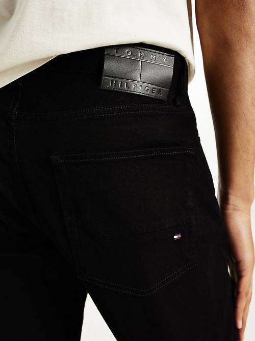 Tommy Hilfiger Denton Straight Black Moški Kavbojke Denim | TH078MGV