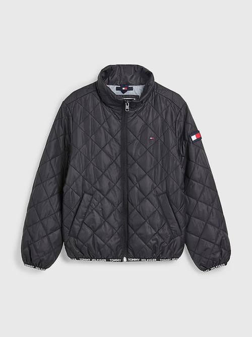 Tommy Hilfiger Diamond Quilted Dekleta Jakne Črna | TH724VFR