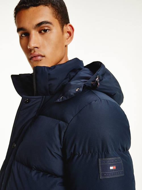 Tommy Hilfiger Down Puffer Moški Jakne Modra | TH310YWQ