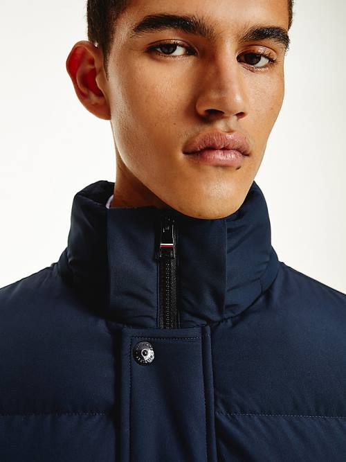 Tommy Hilfiger Down Puffer Moški Jakne Modra | TH310YWQ