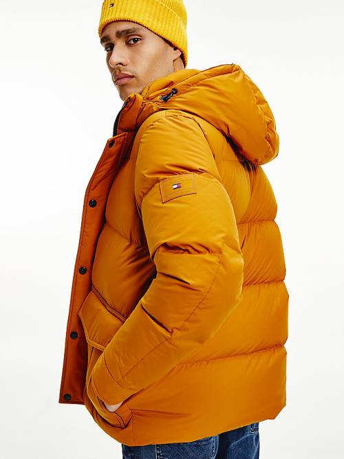 Tommy Hilfiger Down Puffer Moški Jakne Zlato | TH509LTU