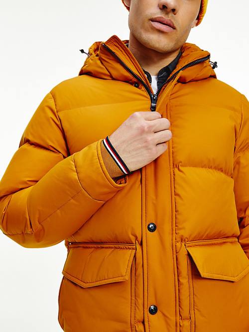 Tommy Hilfiger Down Puffer Moški Jakne Zlato | TH509LTU