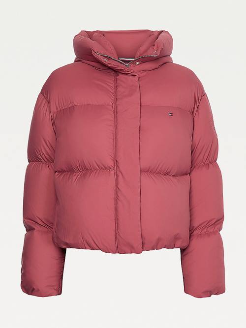 Tommy Hilfiger Down Puffer Ženske Jakne Rdeča | TH328UEZ