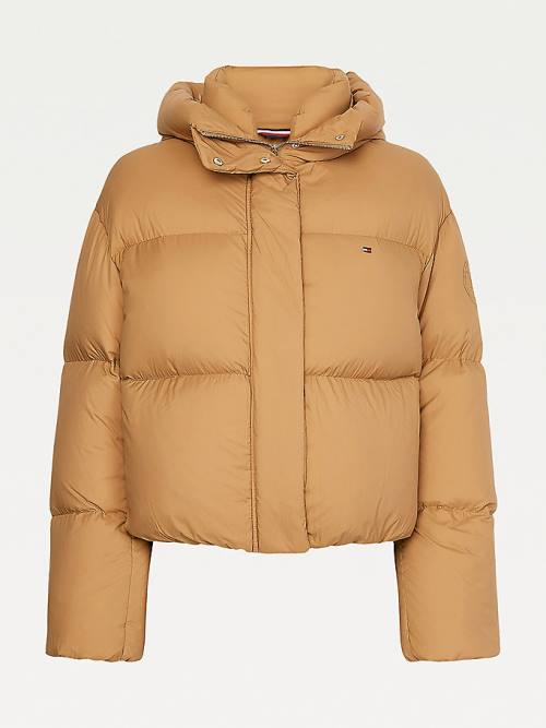 Tommy Hilfiger Down Puffer Ženske Jakne Rjav | TH524BQL