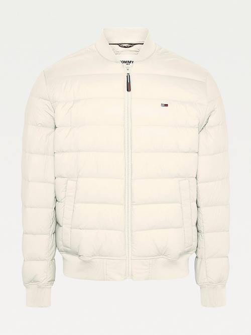 Tommy Hilfiger Down Recycled Quilted Bomber Moški Jakne Bež | TH941WCB