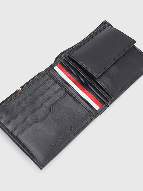 Tommy Hilfiger Downtown Card And Coin Moški Denarnice Črna | TH576CHO