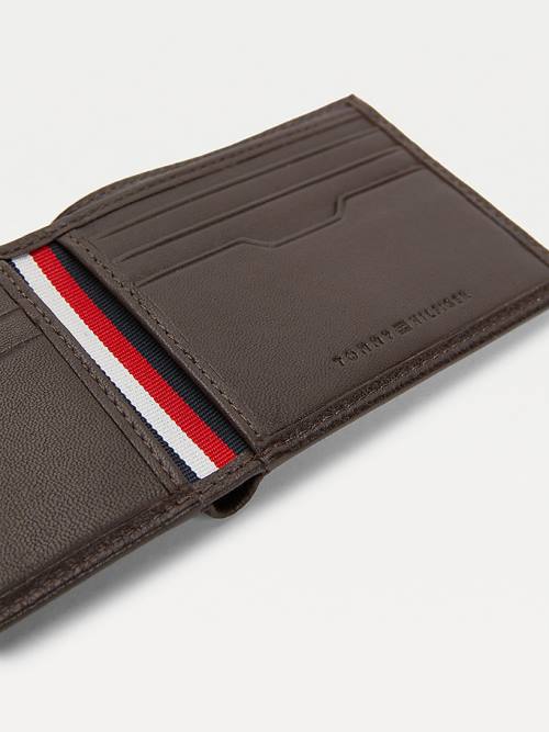 Tommy Hilfiger Downtown Small Leather Card Moški Denarnice Rjav | TH094ZRJ