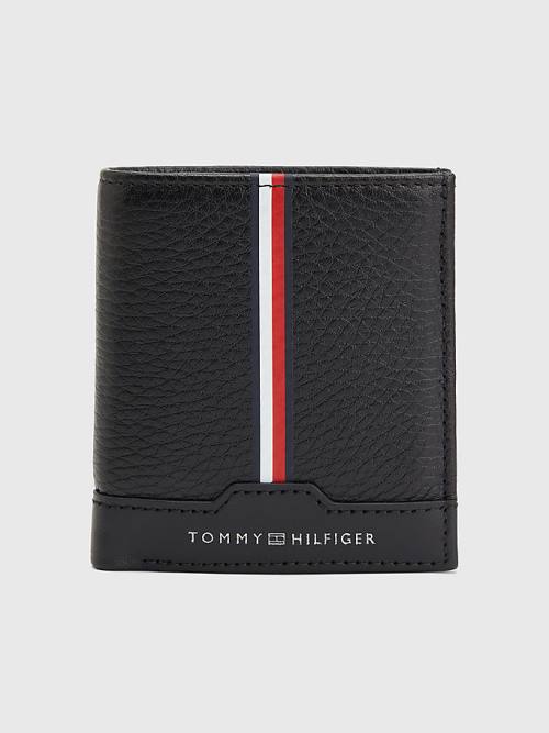 Tommy Hilfiger Downtown Trifold Moški Denarnice Črna | TH459OQM