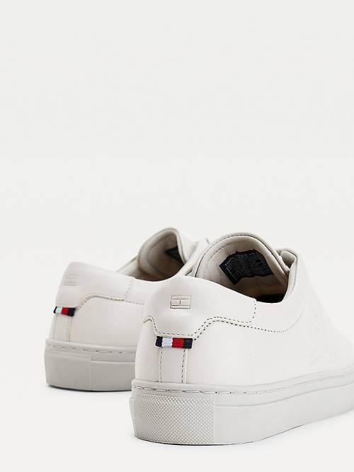 Tommy Hilfiger Elevated Crest Leather Ženske Superge Siva | TH269GCV