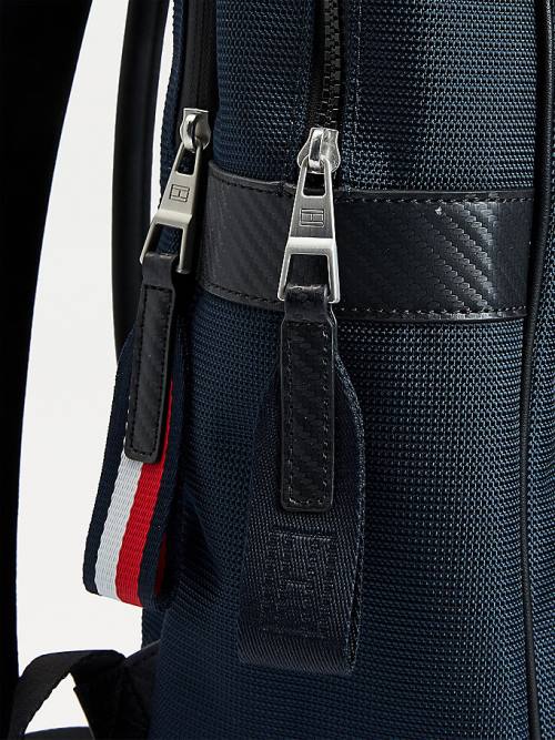 Tommy Hilfiger Elevated Fold-Over Backpack Moški Torbice Modra | TH689BNE