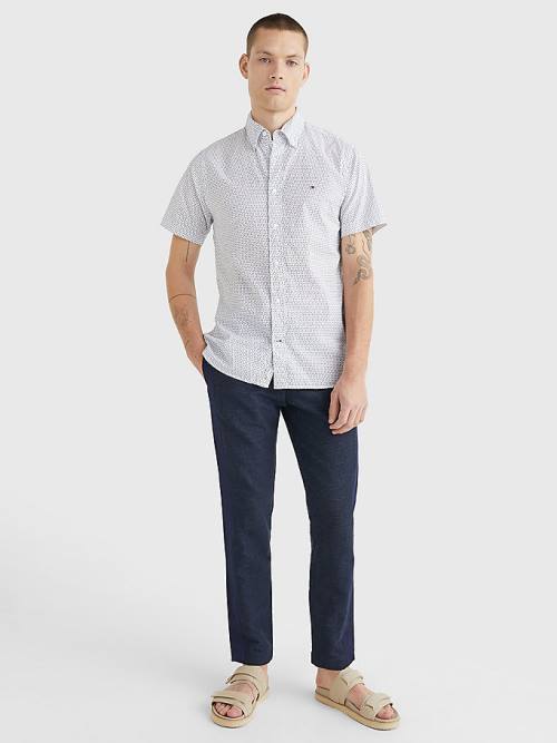 Tommy Hilfiger Elevated Side Tape Tapered Moški Hlače Modra | TH395FZJ