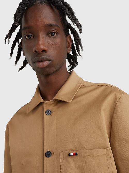 Tommy Hilfiger Elevated Utility Shirt Moški Jakne Rjav | TH947EAF