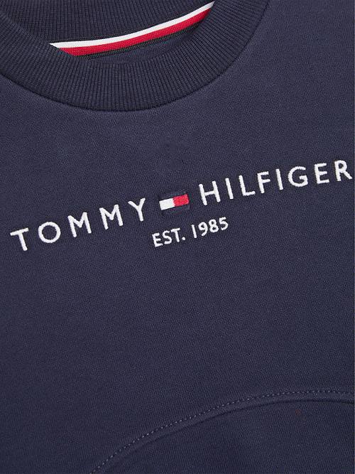 Tommy Hilfiger Essential And Leggings Set Dekleta Pulover Modra | TH093HBC