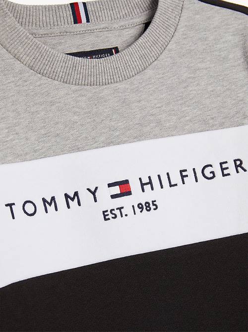 Tommy Hilfiger Essential Colour-Blocked Joggers Set Fantje Pulover Črna | TH186LCW