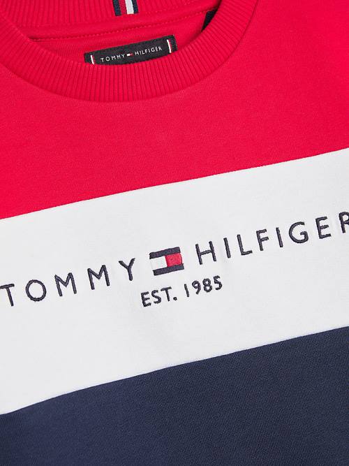 Tommy Hilfiger Essential Colour-Blocked Joggers Set Fantje Pulover Modra | TH406JVH