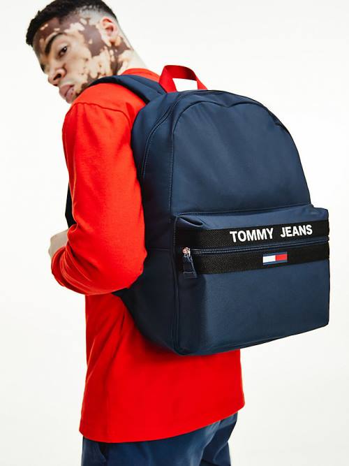 Tommy Hilfiger Essential Contrast Handle Backpack Moški Torbice Modra | TH421CPU