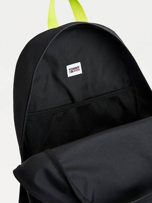 Tommy Hilfiger Essential Contrast Handle Backpack Moški Torbice Črna | TH758UEL