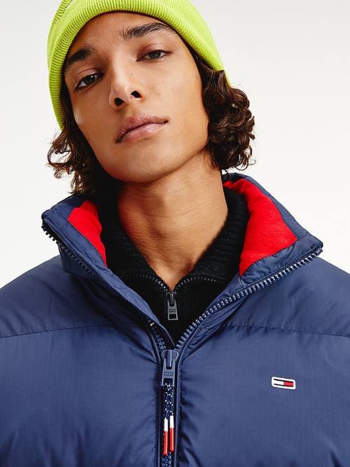 Tommy Hilfiger Essential Down Parka Moški Jakne Modra | TH549ABG