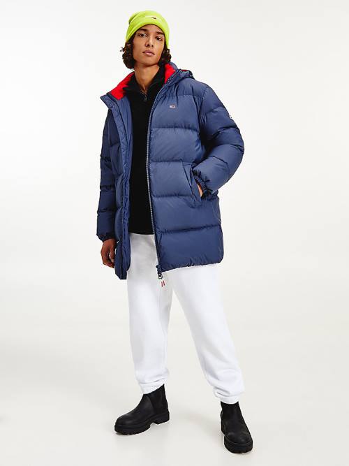 Tommy Hilfiger Essential Down Parka Moški Jakne Modra | TH549ABG