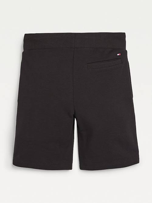 Tommy Hilfiger Essential Drawstring Sweat Shorts Fantje Hlače Črna | TH358BOV