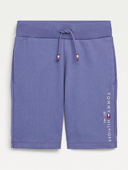 Tommy Hilfiger Essential Drawstring Sweat Shorts Fantje Hlače Modra | TH802NHS