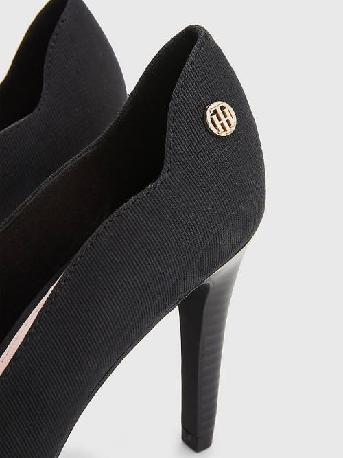 Tommy Hilfiger Essential High Pumps Ženske Visoke Pete Črna | TH712BMX