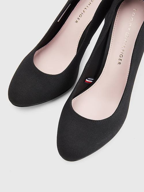 Tommy Hilfiger Essential High Pumps Ženske Visoke Pete Črna | TH712BMX