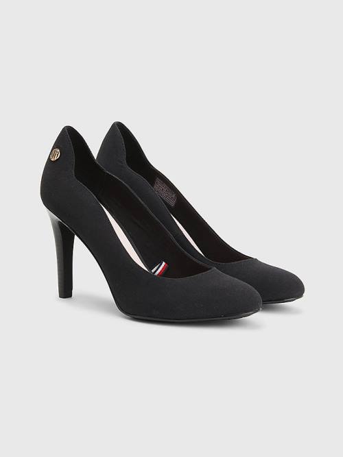 Tommy Hilfiger Essential High Pumps Ženske Visoke Pete Črna | TH712BMX