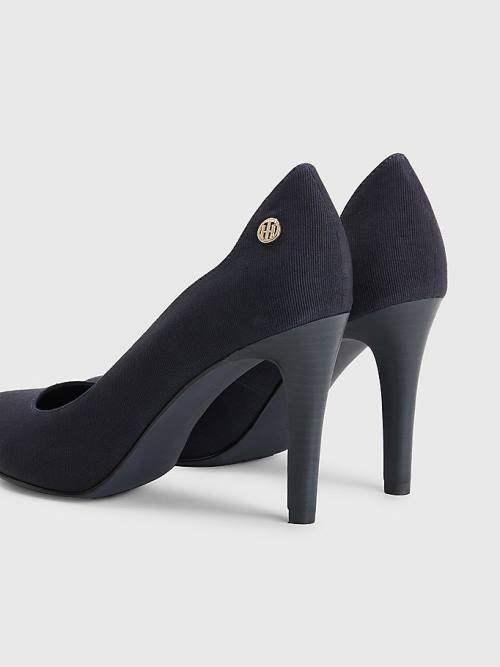 Tommy Hilfiger Essential High Pumps Ženske Visoke Pete Modra | TH763FLC