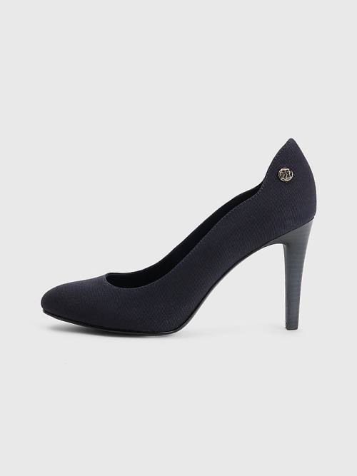 Tommy Hilfiger Essential High Pumps Ženske Visoke Pete Modra | TH763FLC