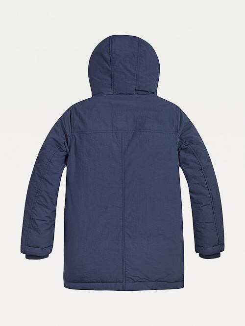 Tommy Hilfiger Essential Hooded Parka Fantje Jakne Modra | TH183WOZ