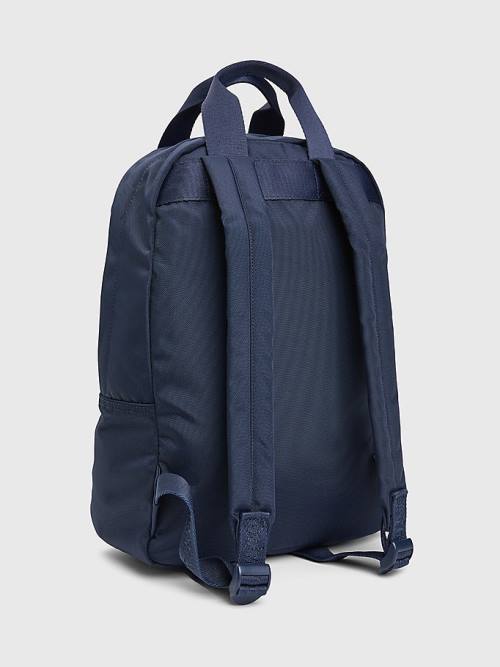 Tommy Hilfiger Essential Logo Backpack Ženske Torbice Modra | TH071VEL