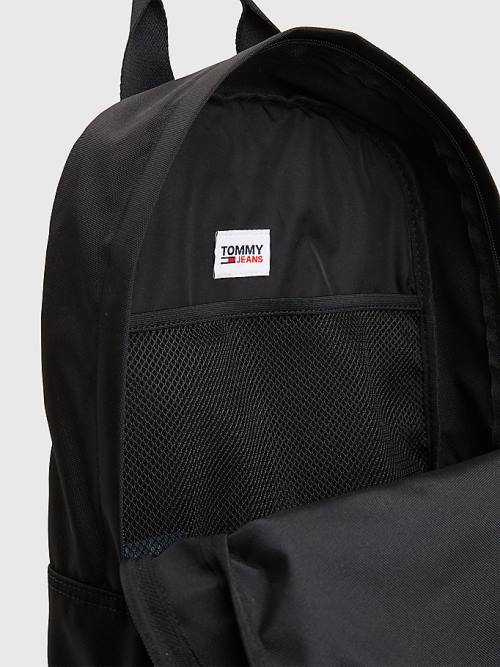 Tommy Hilfiger Essential Logo Backpack Ženske Torbice Črna | TH479KAF