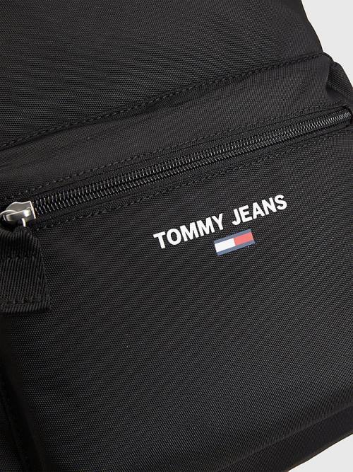 Tommy Hilfiger Essential Logo Backpack Ženske Torbice Črna | TH479KAF