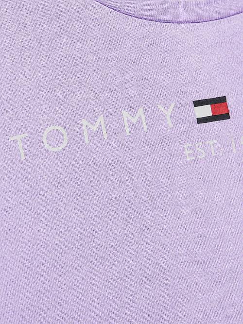 Tommy Hilfiger Essential Logo Dekleta Majice Vijolična | TH810KAM