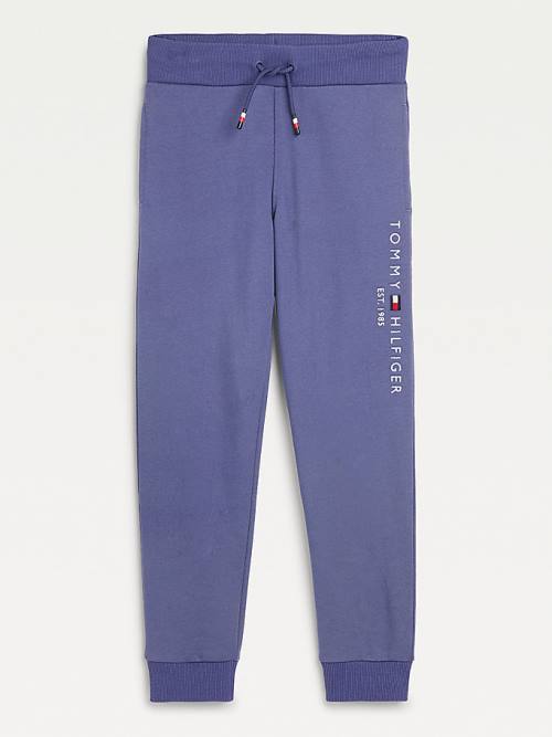 Tommy Hilfiger Essential Logo Joggers Dekleta Hlače Modra | TH512NLY