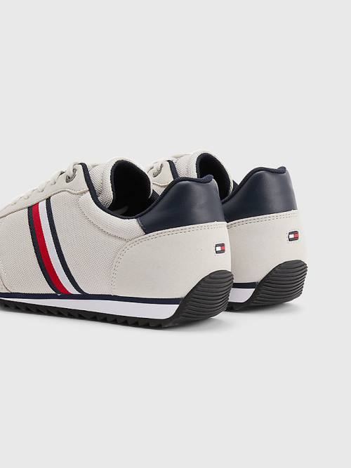 Tommy Hilfiger Essential Mesh Signature Tape Moški Superge Siva | TH127BAP