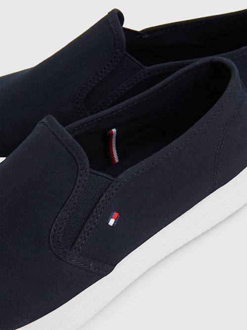 Tommy Hilfiger Essential Nautical Slip-On Ženske Superge Modra | TH042QHL