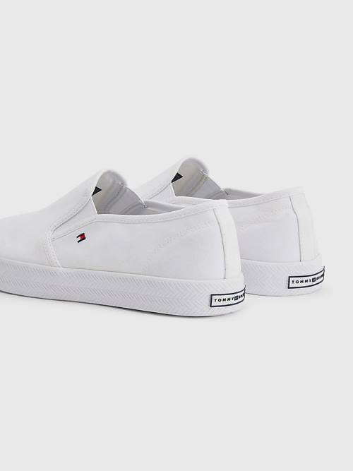 Tommy Hilfiger Essential Nautical Slip-On Ženske Superge Bela | TH942AEX