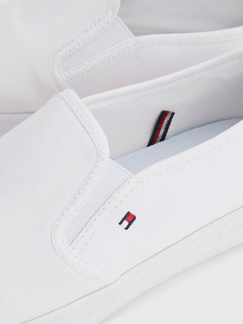 Tommy Hilfiger Essential Nautical Slip-On Ženske Superge Bela | TH942AEX