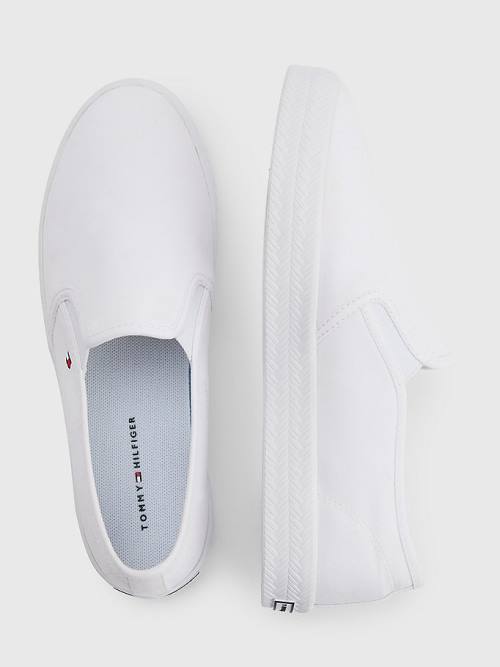 Tommy Hilfiger Essential Nautical Slip-On Ženske Superge Bela | TH942AEX