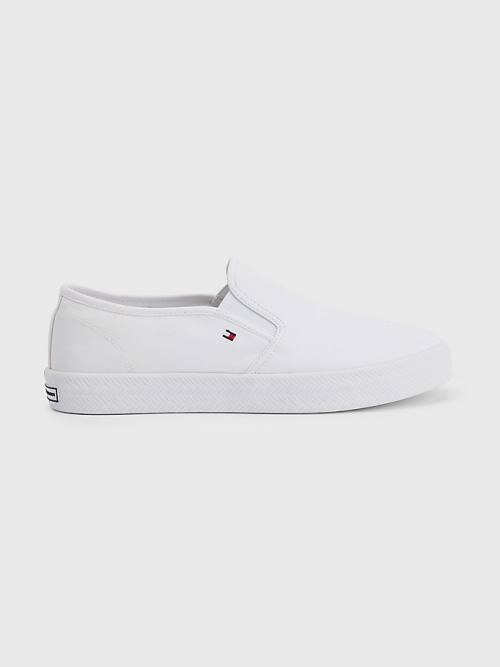 Tommy Hilfiger Essential Nautical Slip-On Ženske Superge Bela | TH942AEX