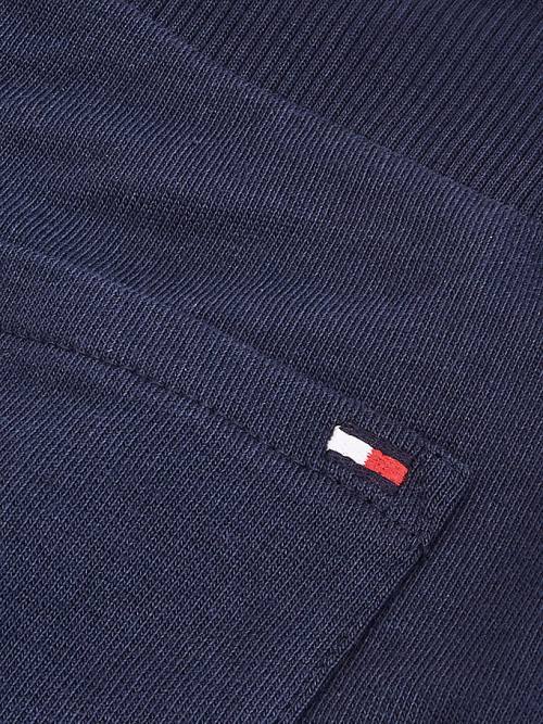 Tommy Hilfiger Essential Organic Cotton Logo Joggers Dekleta Hlače Modra | TH143QFZ