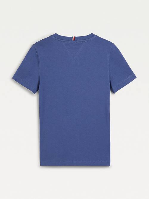 Tommy Hilfiger Essential Organic Cotton Dekleta Majice Modra | TH395MET