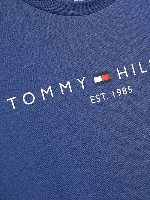 Tommy Hilfiger Essential Organic Cotton Dekleta Majice Modra | TH395MET