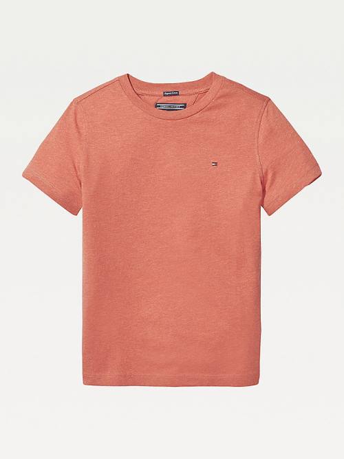 Tommy Hilfiger Essential Organic Cotton Dekleta Majice Rdeča | TH493XTB