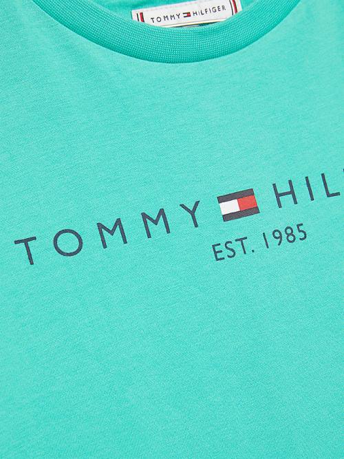 Tommy Hilfiger Essential Organic Cotton Dekleta Majice Zelena | TH608SYZ