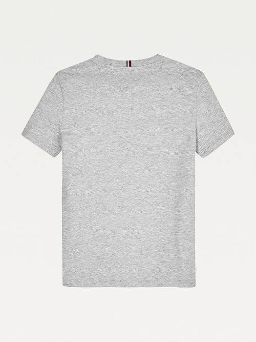 Tommy Hilfiger Essential Organic Cotton Logo Fantje Majice Siva | TH630HOK