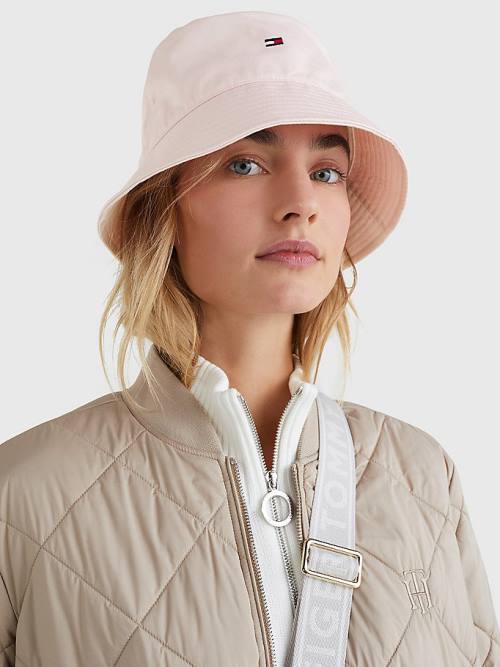 Tommy Hilfiger Essential Organic Cotton Bucket Ženske Kapa Roza | TH704QFW