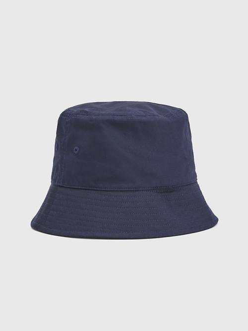 Tommy Hilfiger Essential Organic Cotton Bucket Ženske Kapa Modra | TH831OXF